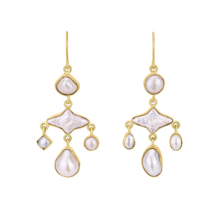 Pearl Balance Drop Earrings