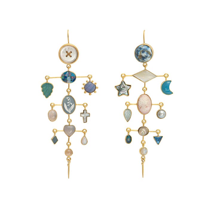 Multilayer Balance Victorian Drop Earrings - READY TO SHIP